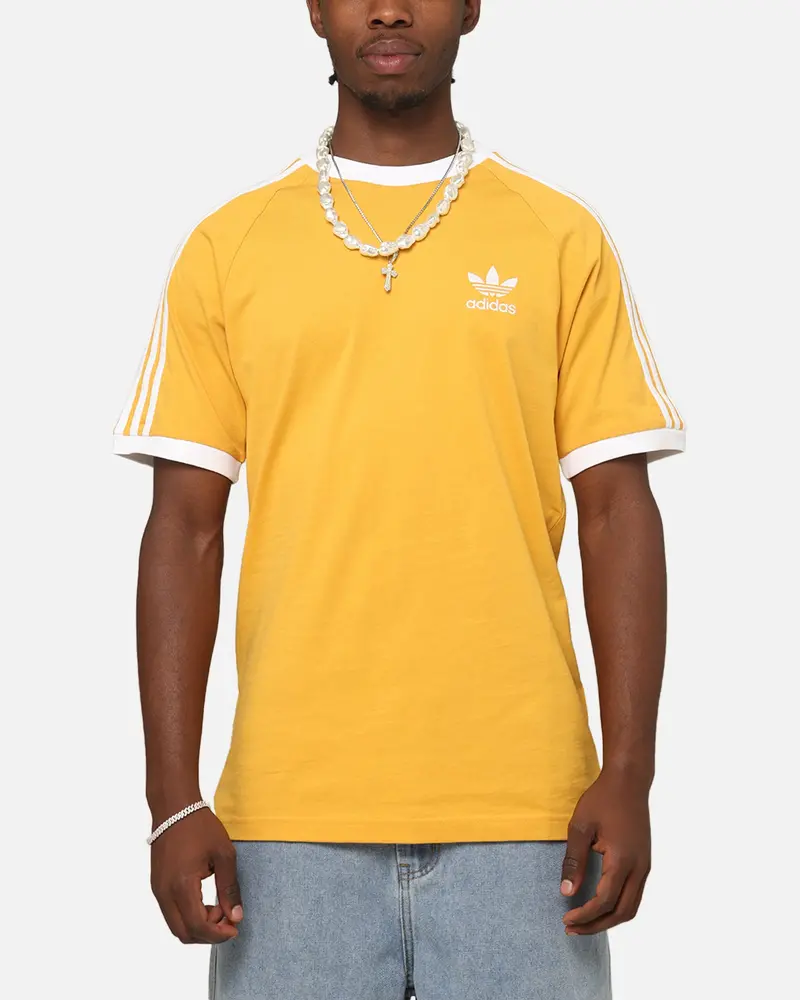Adidas Classics 3-Stripes T-Shirt Yellow 1