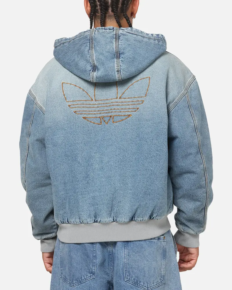 Adidas Denim Padded Jacket Indigo Denim 1