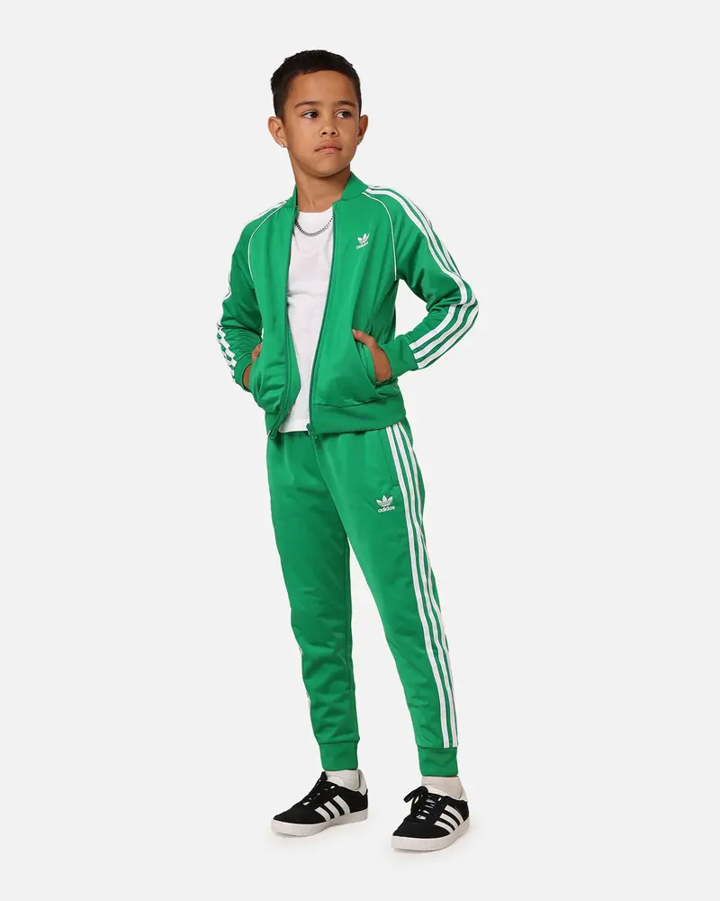 Adidas Kids' Adicolour Sst Tracksuit Green 1