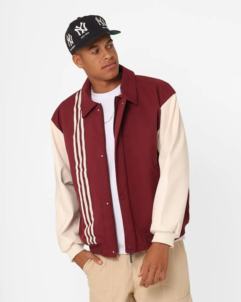 Adidas Metro Varsity Jacket Shadow Red 1