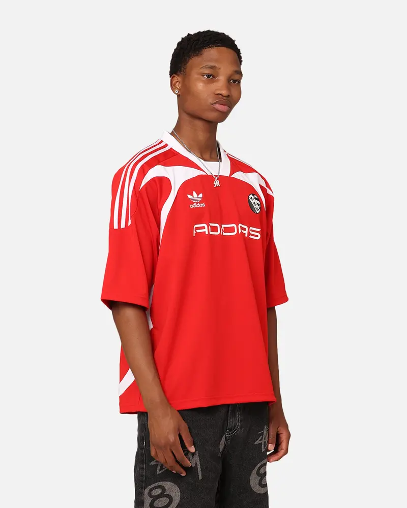 Adidas Oversized Short Sleeve Jersey Better Scarlet 1