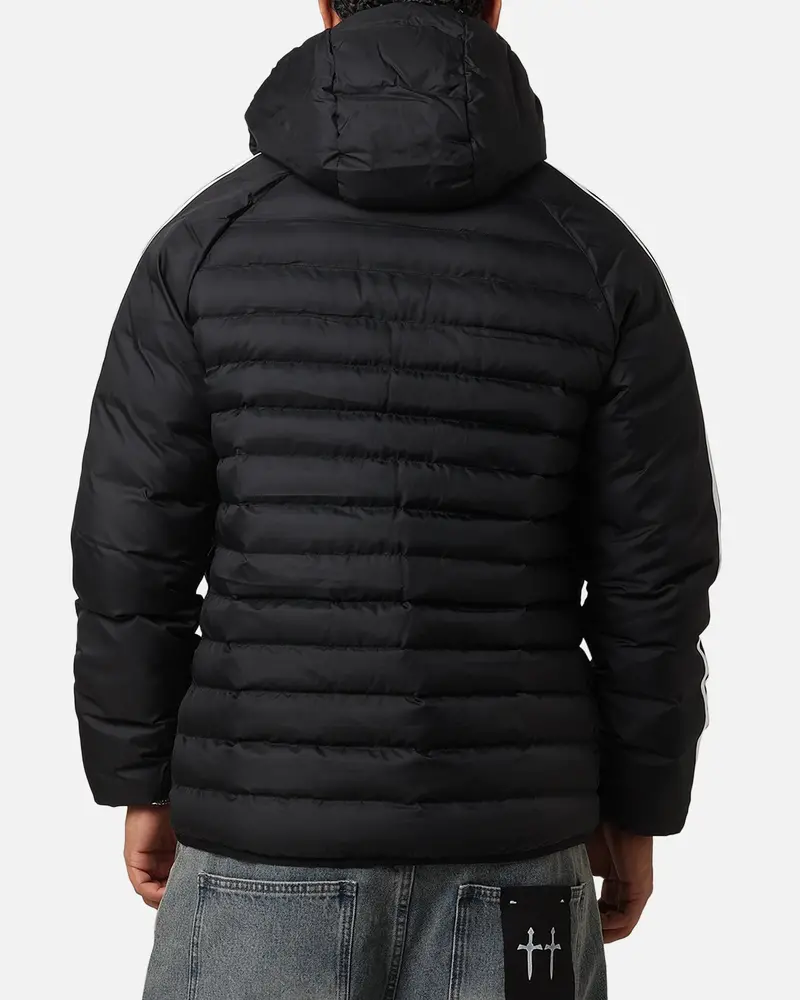 Adidas Padded Hooded Jacket Black/White 3