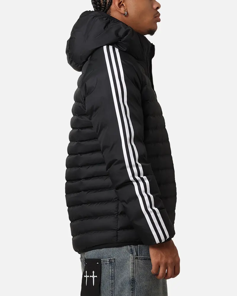 Adidas Padded Hooded Jacket Black/White 4