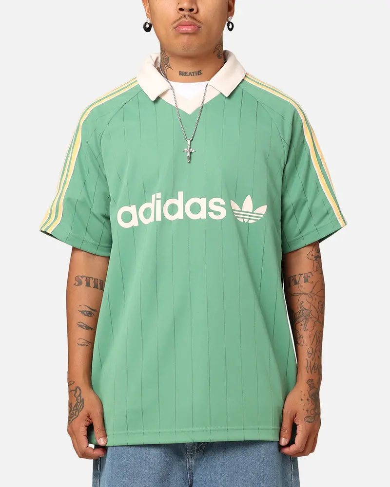 Adidas Pinstripe Jersey Preloved Green 1