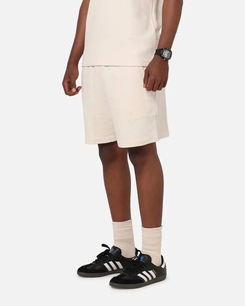 Adidas Trefoil Essentials Waffle Shorts Wonder White 1