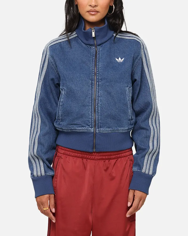 Adidas Women's Denim Track Jacket Indigo Denim 1
