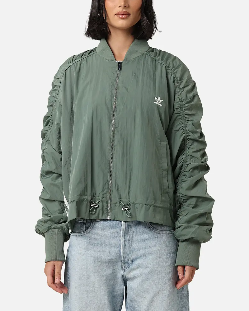 Adidas Women's Light Weight Bomber Jacket Trace Green 1