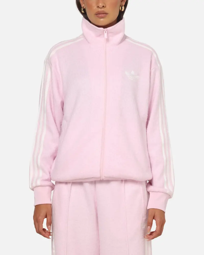Adidas Women's Mohair Firebird Track Top Clear Pink 1