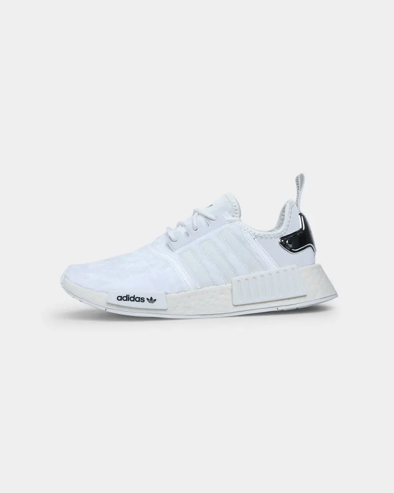 Adidas Women's Nmd_R1 Crystal White / Crystal White / Silver Metallic 1