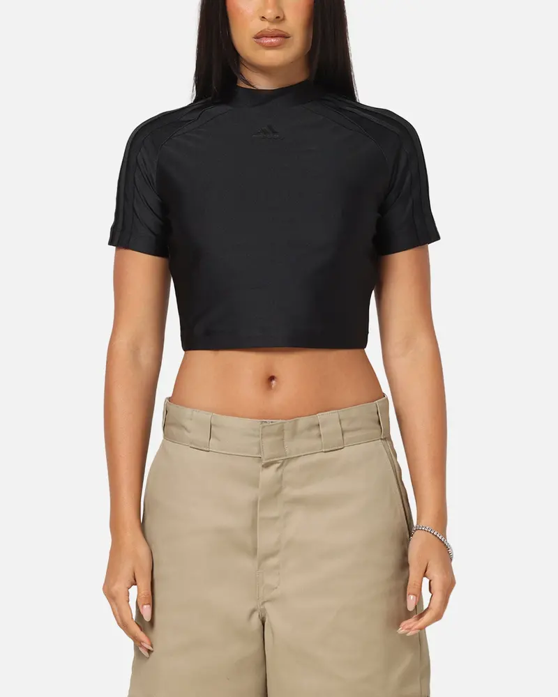 Adidas Women's Teamgeist Adicolor Baby T-Shirt Black 1