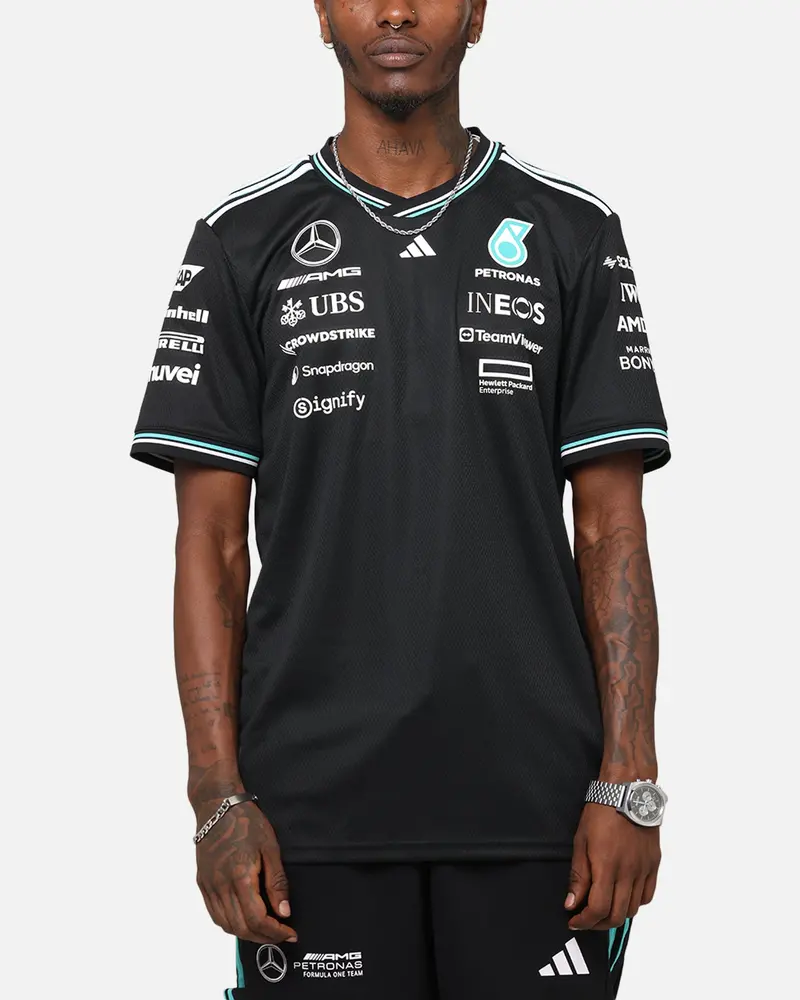 Adidas X Mercedes-Amg Petronas Formula One F1 2025 Authentic Drive T-Shirt Black 1