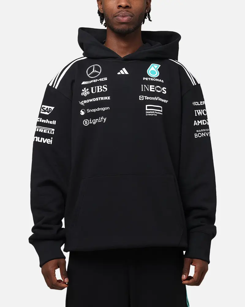 Adidas X Mercedes-Amg Petronas Formula One F1 2025 Team Hoodie Black/White 1