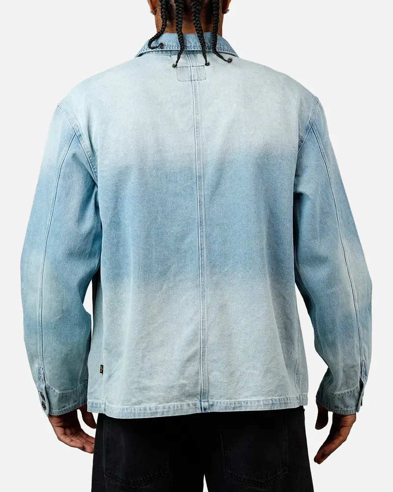 Alpha Industries Denim Relaxed Chore Coat Denim Blue 2