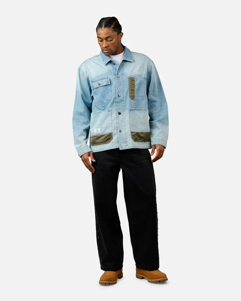 Alpha Industries Denim Relaxed Chore Coat Denim Blue 3