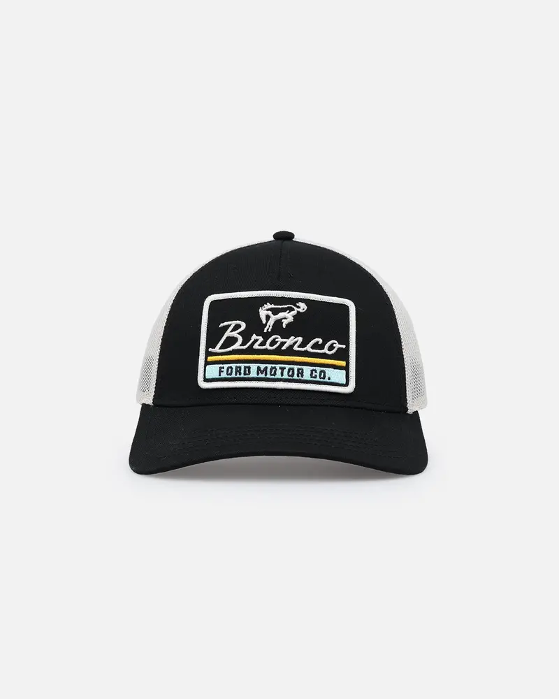 American Needle Twill Valin Patch Trucker Snapback Ivory/Black 1