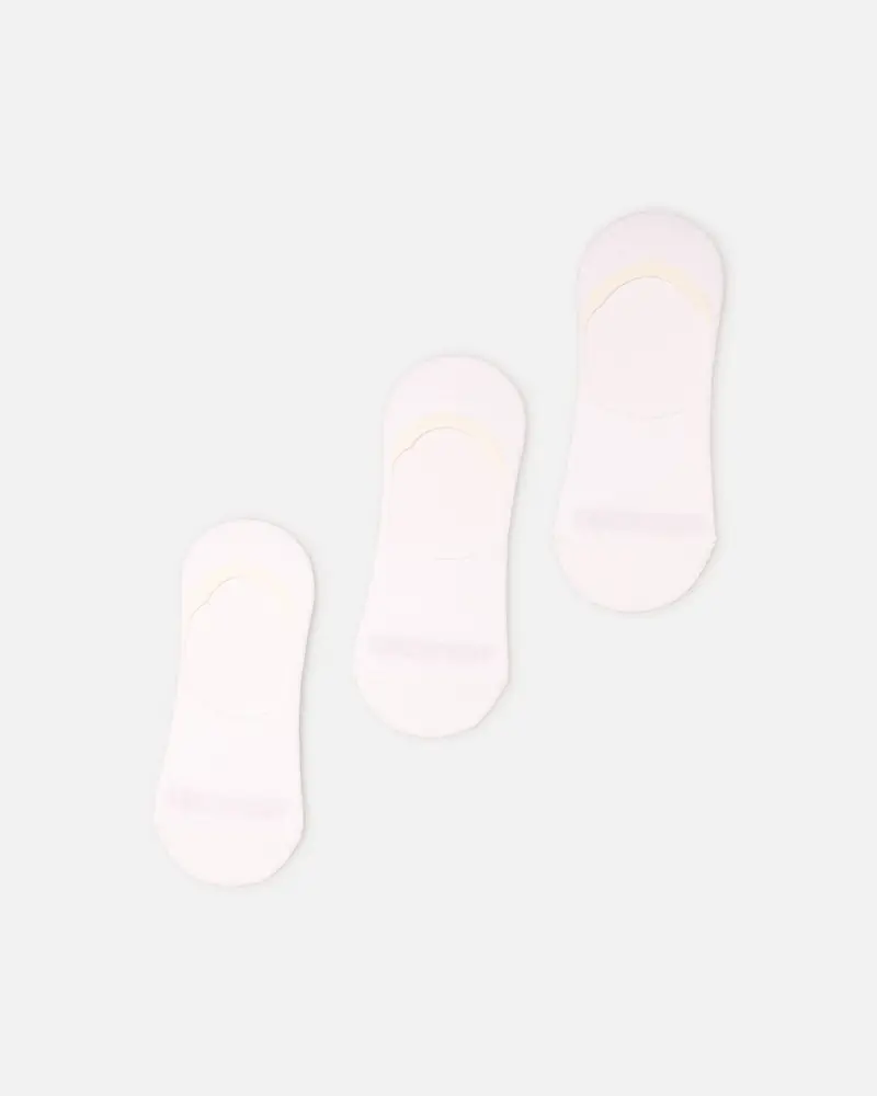 American Thrift Classic No Show Socks 3 Pack White 1