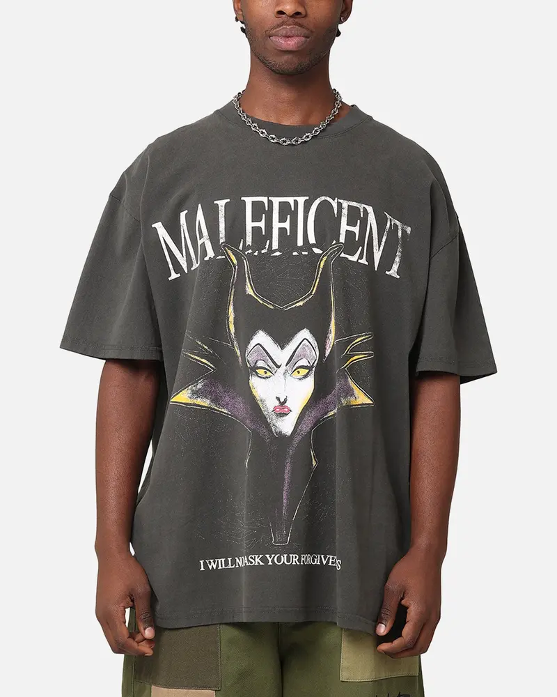 American Thrift Disney Maleficent Heavyweight T-Shirt Black Wash 1