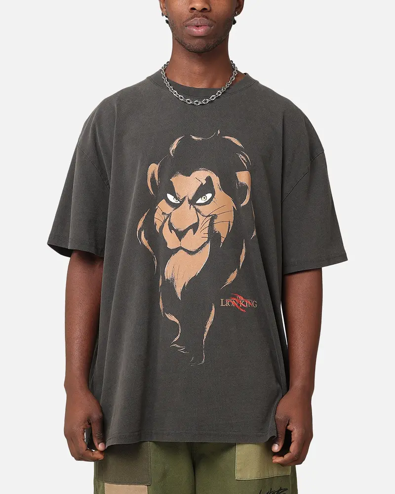 American Thrift Disney The Lion King Scar Heavy T-Shirt Black Wash 1