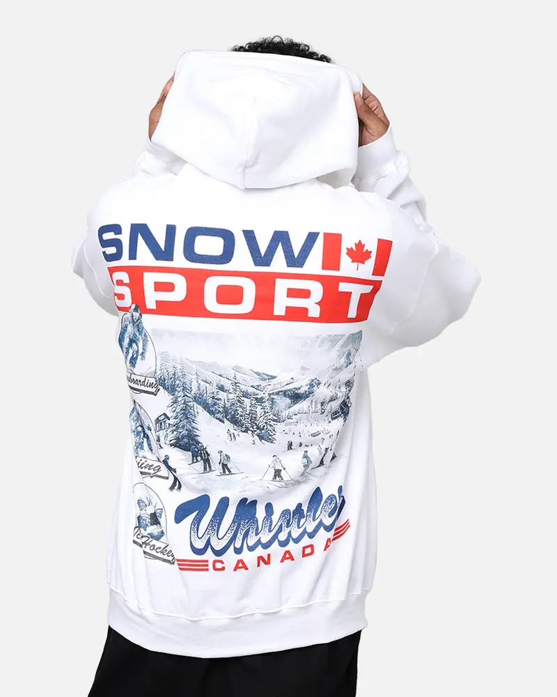 American Thrift Snow Sport Hoodie White 1