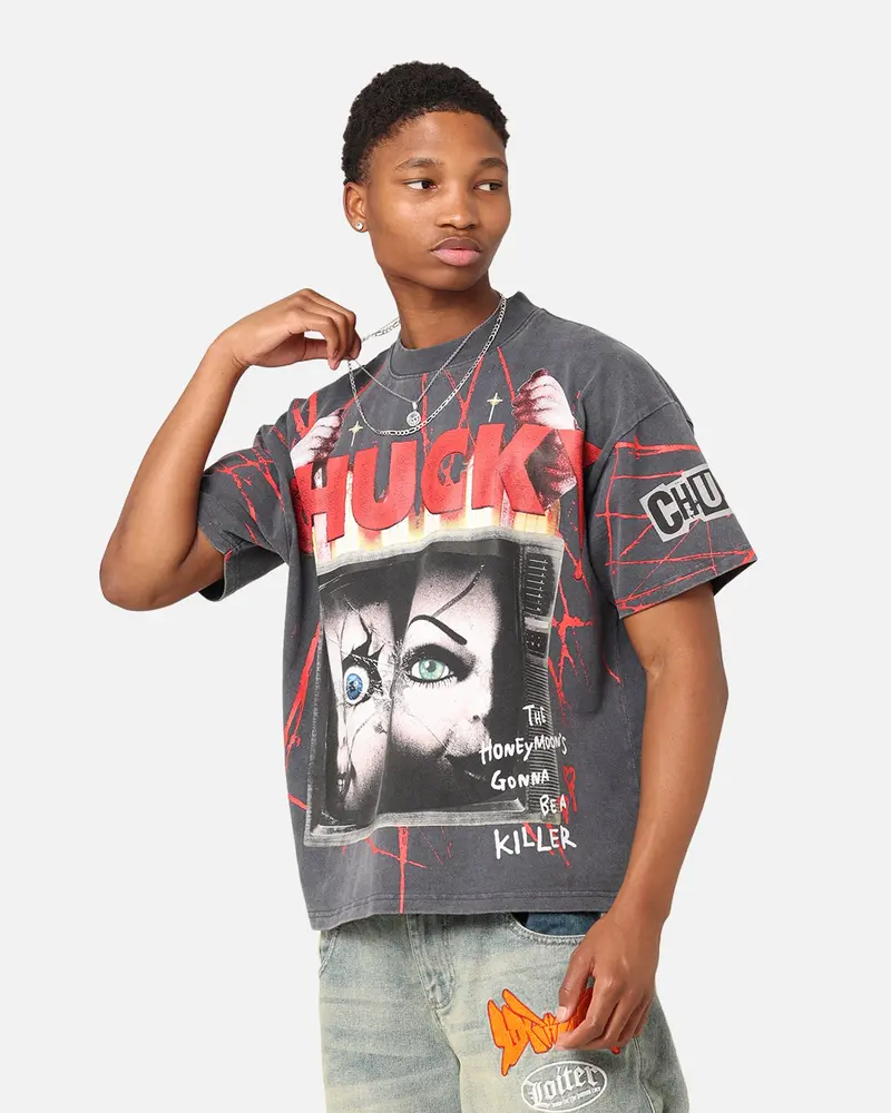 American Thrift X Chucky Colossal T-Shirt Black Wash 1