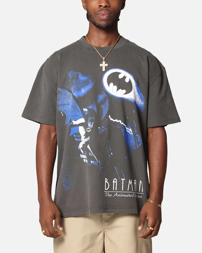 American Thrift X Dc Batman The Animated Series Heavy T-Shirt Black Wash 1