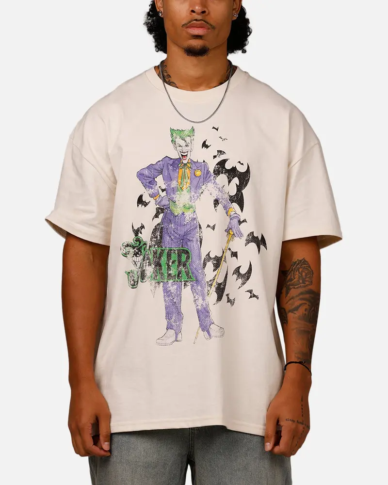 American Thrift X Dc Batman The Joker Cane Heavy T-Shirt Off White 1