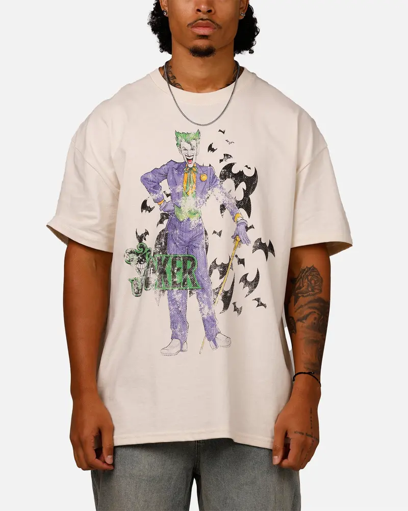 American Thrift X Dc Batman The Joker Cane Heavyweight T-Shirt Off White 1