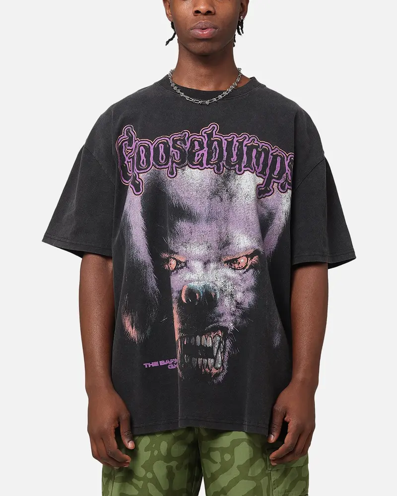 American Thrift X Goosebumps Barking Ghost Heavy T-Shirt Vintage Black 1