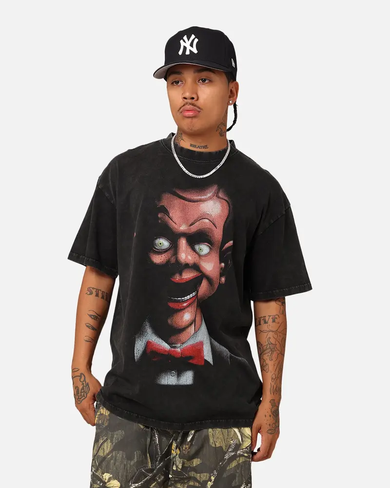 American Thrift X Goosebumps Living Dummy Vintage T-Shirt Black Wash 1