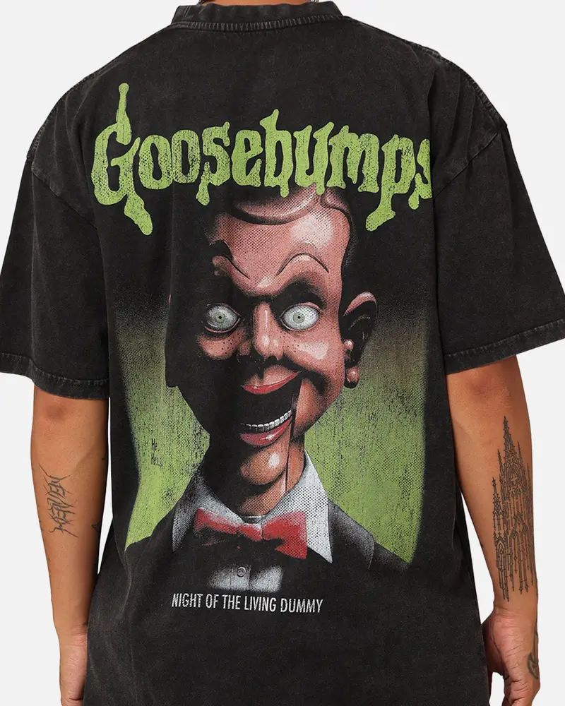American Thrift X Goosebumps Living Dummy Vintage T-Shirt Black Wash 5