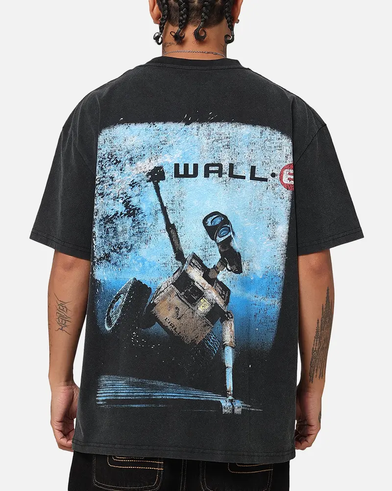 American Thrift X Pixar Wall.E Heavy T-Shirt Vintage Black 1