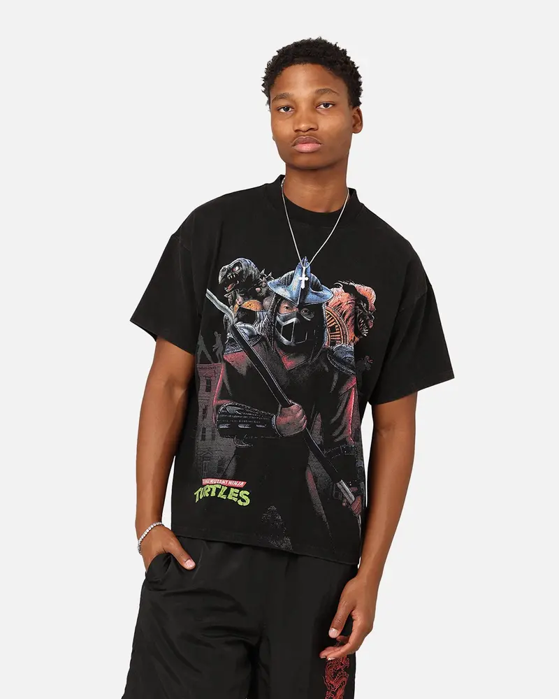American Thrift X Teenage Mutant Ninja Turtles Shredder Colossal T-Shirt Black Wash 1