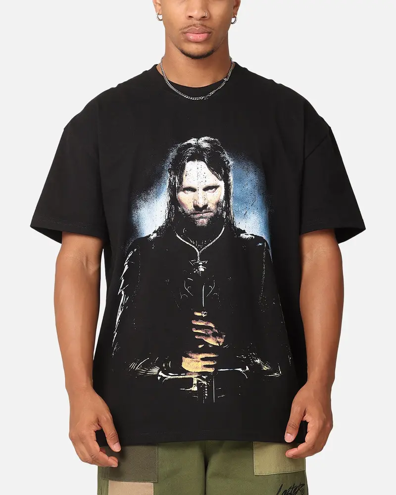 American Thrift X The Lord Of The Ring Aragorn Heavy T-Shirt Black 1