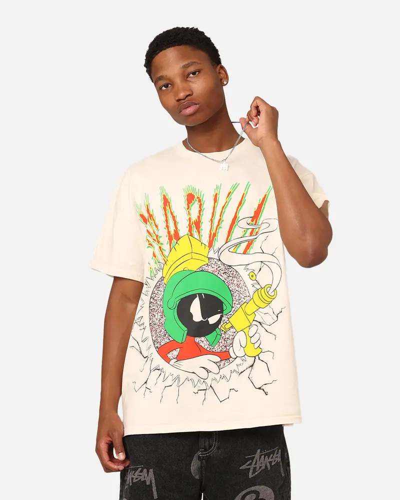 American Thrift X Warner Bros. Marvin The Martian Heavyweight T-Shirt Off White 1