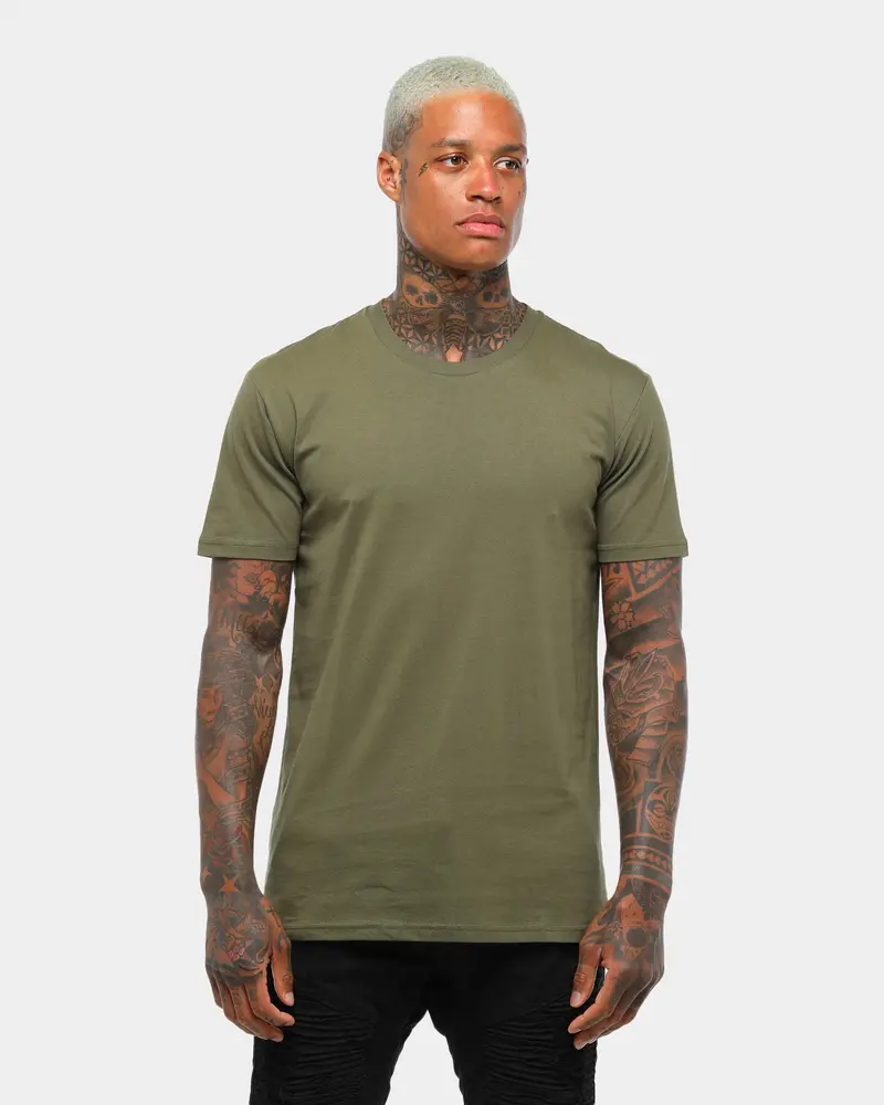 As Colour Plain Staple T-Shirt Army Green 1