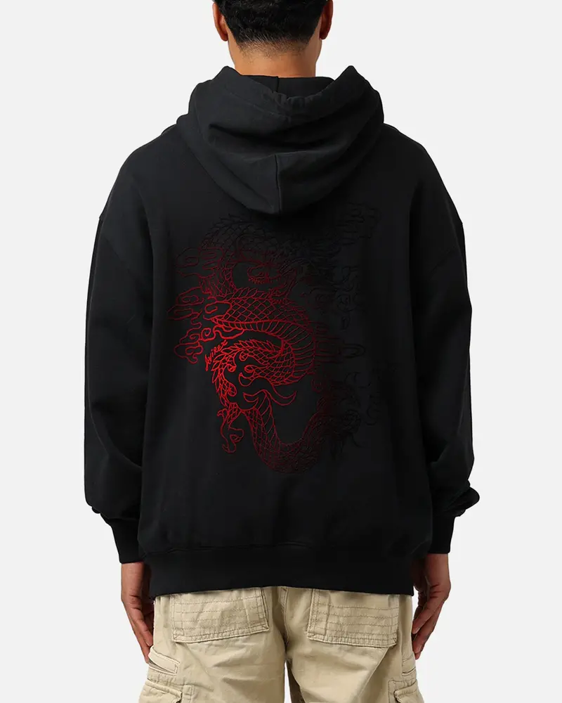 Avirex Dragon Hoodie Black 1