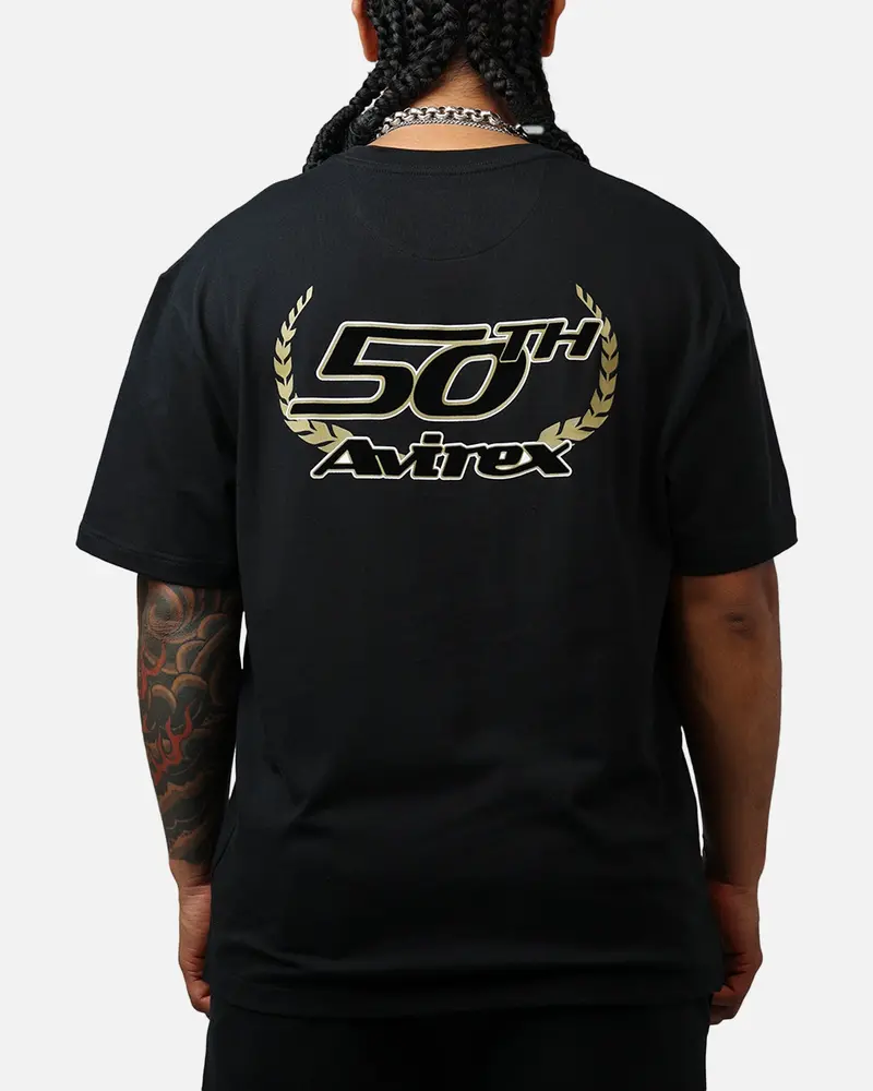 Avirex Gold T-Shirt Black/Gold 1