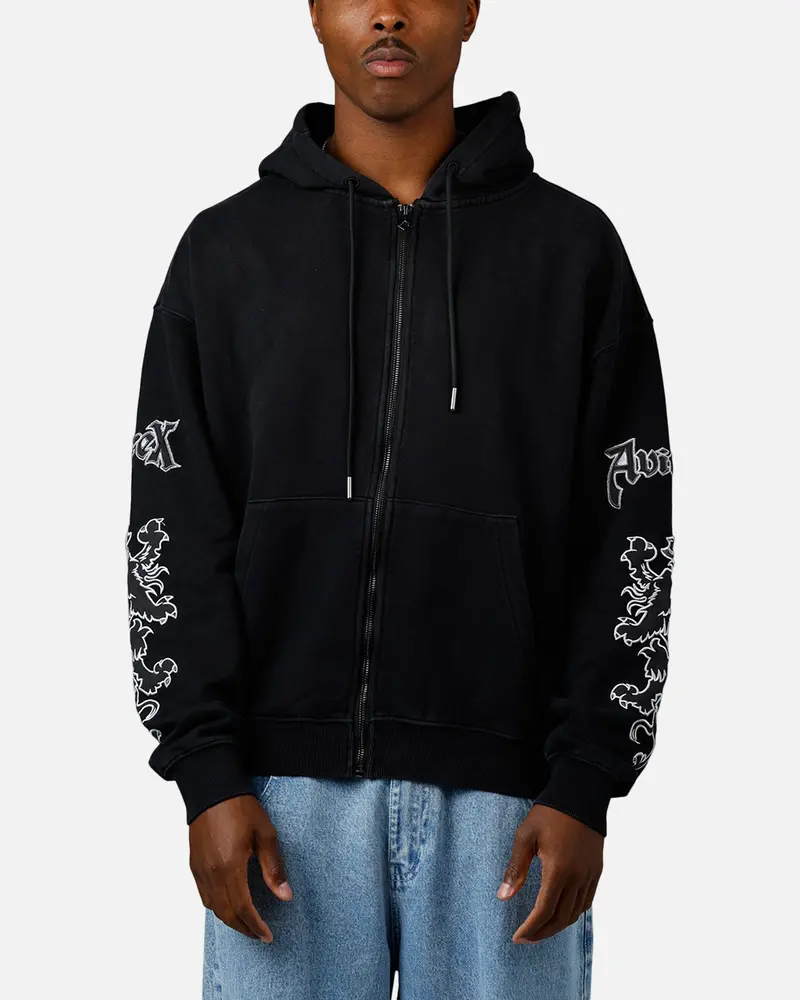 Avirex Goth Zip Hoodie Black 1