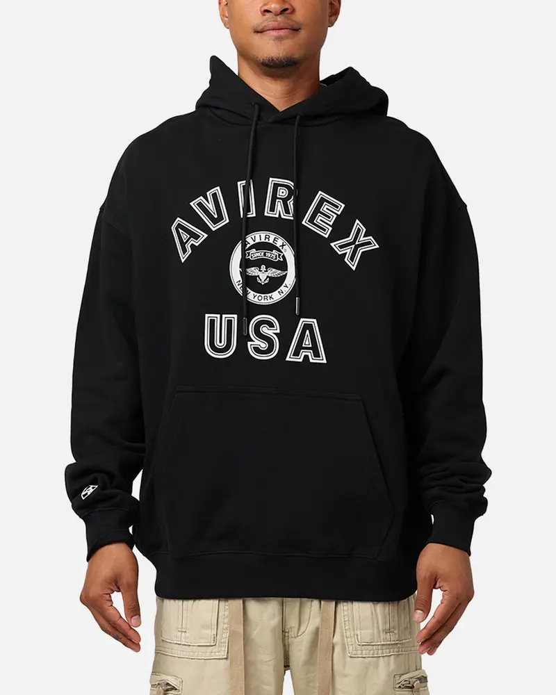 Avirex Stadium Hoodie Black 1