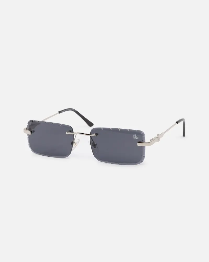 Belvoir & Co Diamond Cut Hampton Sunglasses Black/Silver 1