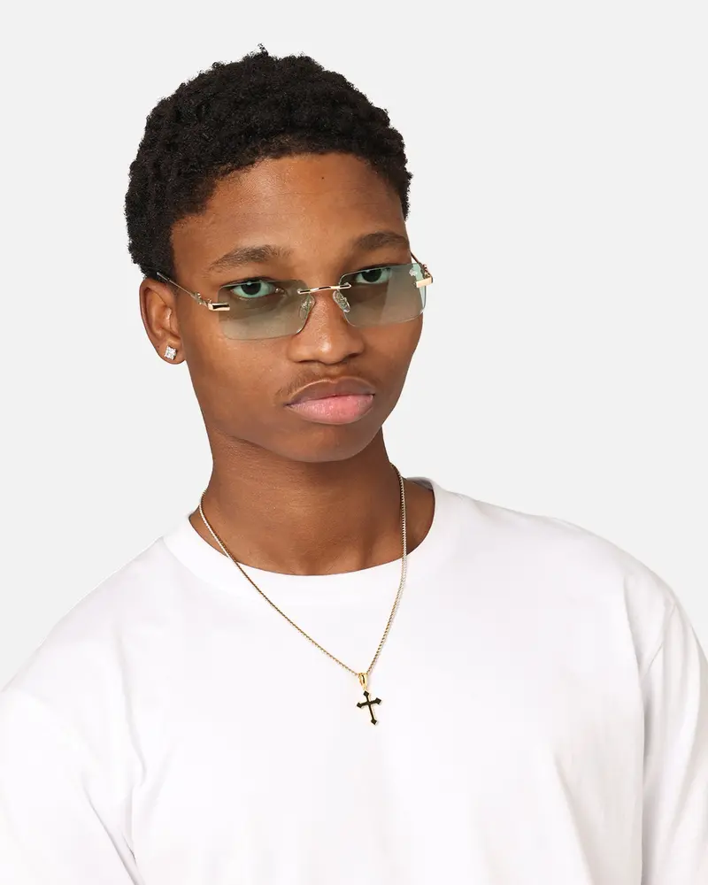 Belvoir & Co Hampton Sunglasses Green/Gold 1