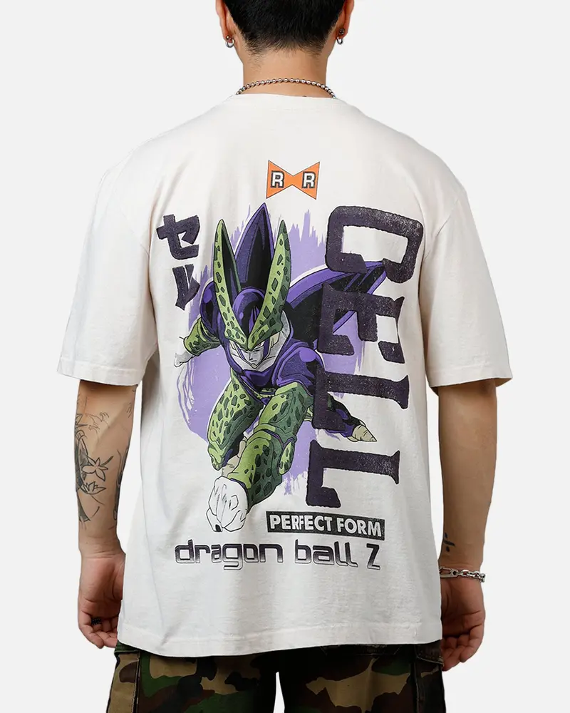 Bioworld Dragon Ball Z Perfect Cell T-Shirt Off White 1