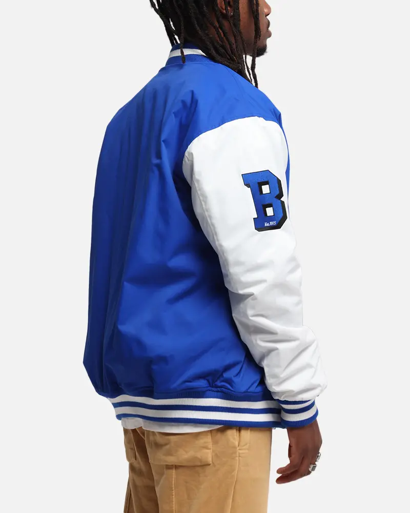 Bleacher Athletic Canterbury-Bankstown Bulldogs Nrl 1908 Baseball Varsity Jacket Official Team Colour 4