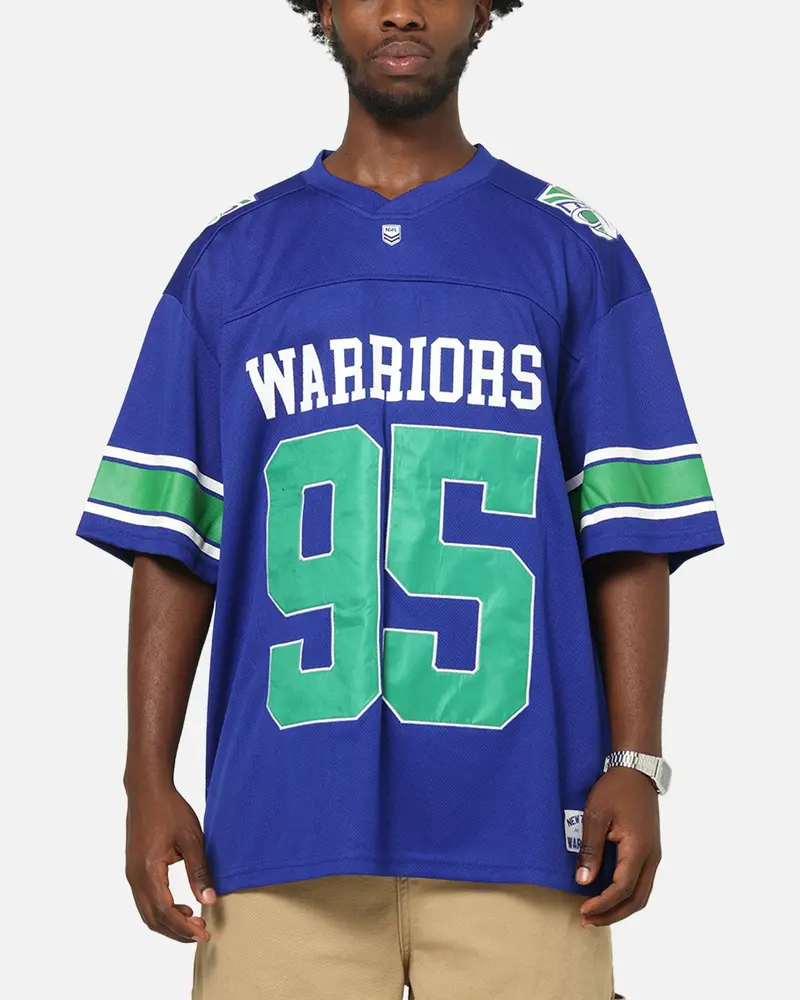 Bleacher Athletic New Zealand Warriors Nrl Gridiron Mesh Jersey Official Team Color 1
