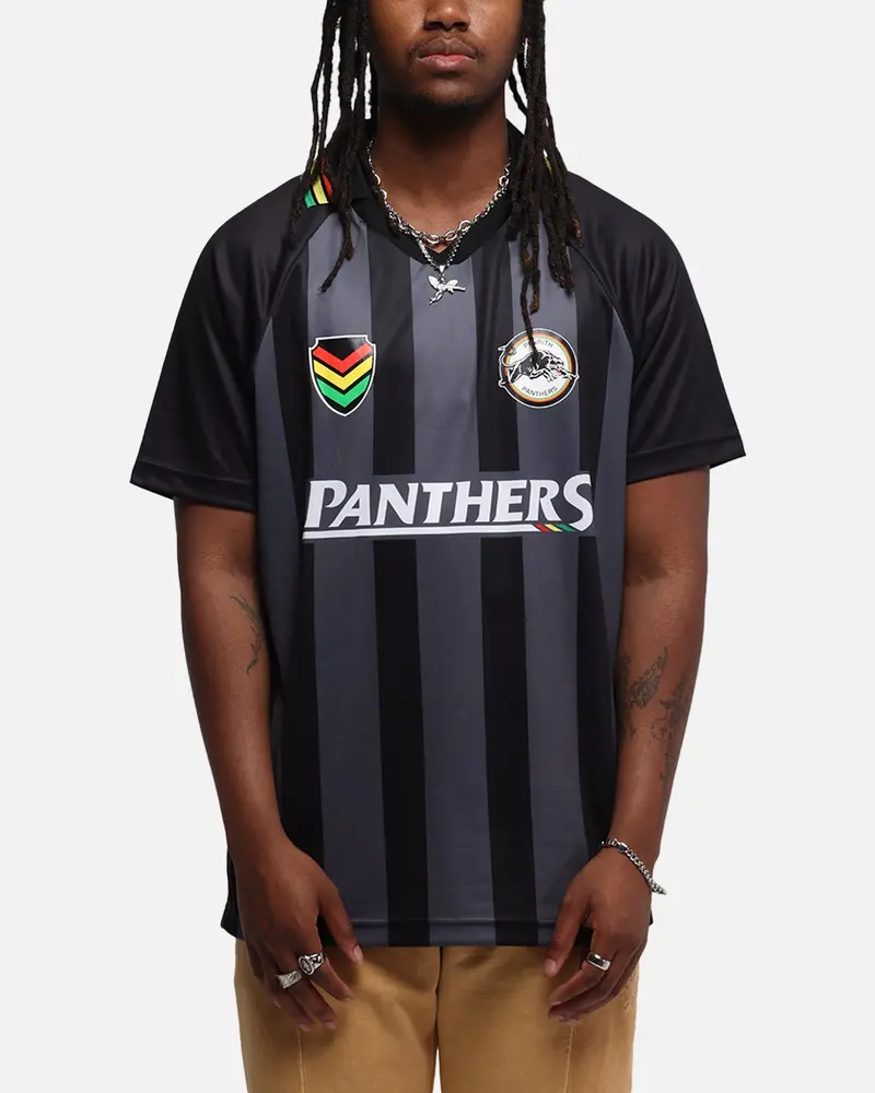 Bleacher Athletic Penrith Panthers Nrl 1908 Collared T-Shirt Official Team Colour 1