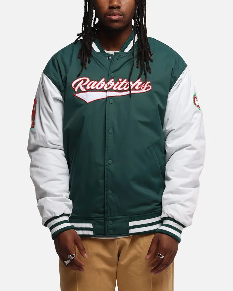 Bleacher Athletic South Sydney Rabbitohs Nrl 1908 Baseball Varsity Jacket Official Team Colour 1