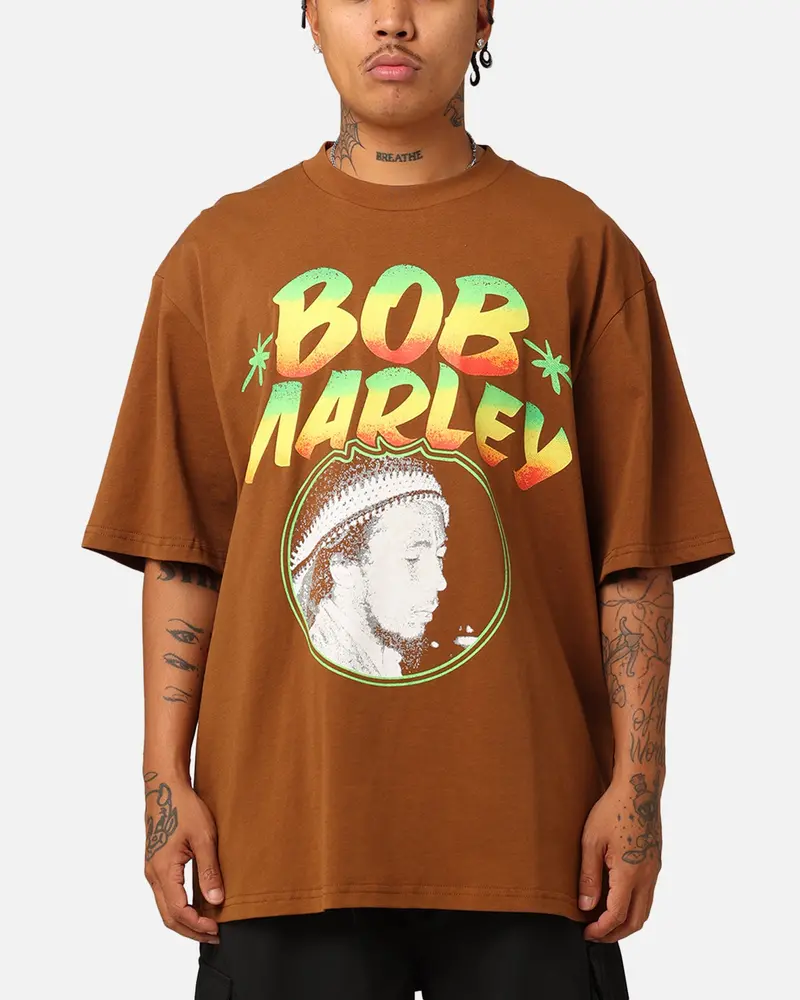Bob Marley Bob Who You Are Exodus T-Shirt Chocolate 1