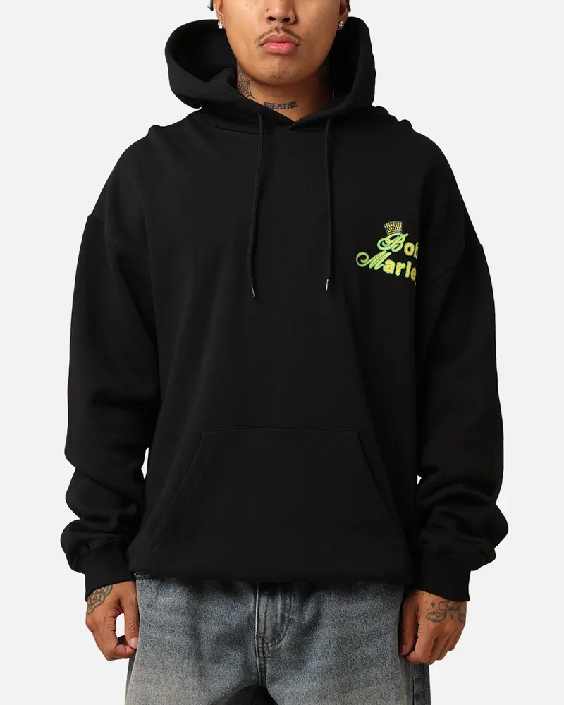 Bob Marley Smile Jamaica Hoodie Black 1