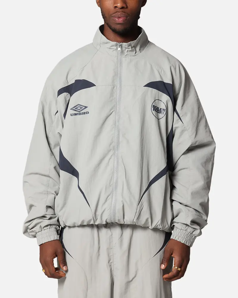 Boiler Room X Umbro Shell Track Jacket Grey 1