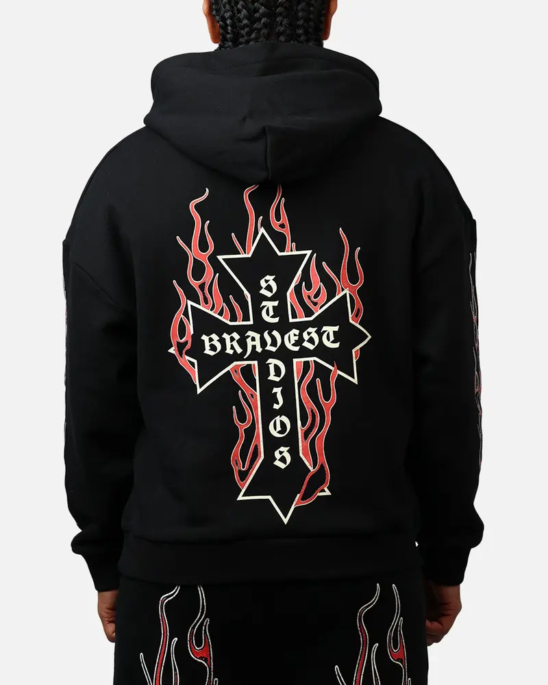 Bravest Eternal Hoodie Black/Red 1